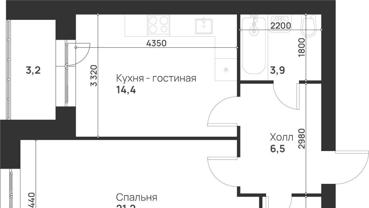 квартира г Тула р-н Привокзальный ул Героев России 2 фото 2