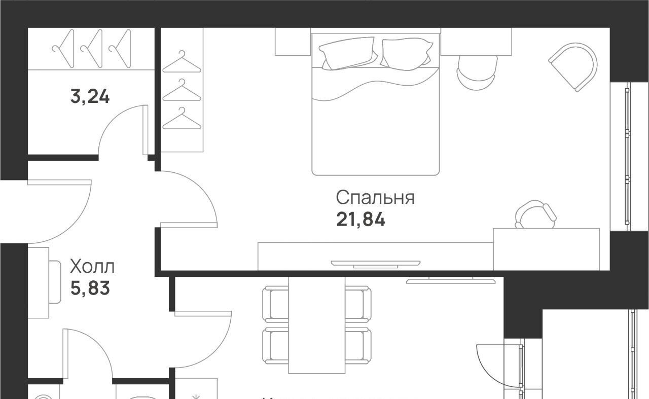 квартира г Тула р-н Привокзальный микрорайон Новая Тула ЖК «Новая Тула» фото 3