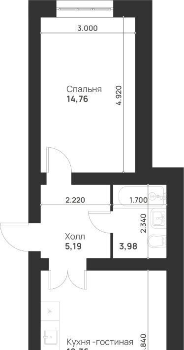 квартира г Тула р-н Привокзальный микрорайон Новая Тула ЖК «Новая Тула» фото 2