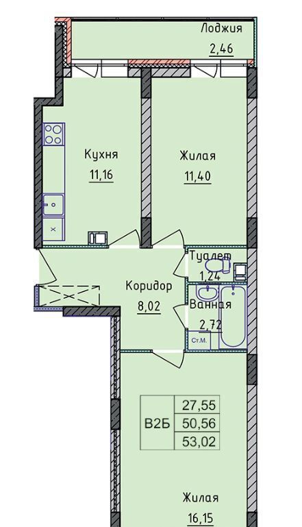 квартира г Ярославль р-н Фрунзенский пр-кт Фрунзе 56д фото 1