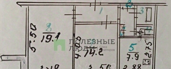 квартира г Орел р-н Северный ул Раздольная 23 фото 2