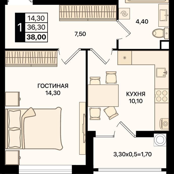 квартира г Ростов-на-Дону р-н Первомайский ЖК «Движение61» фото 1