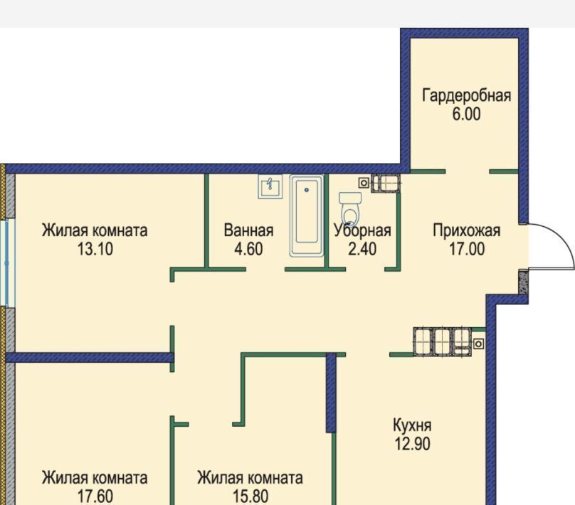 квартира г Ставрополь р-н Октябрьский ул Гражданская 1/5 фото 12