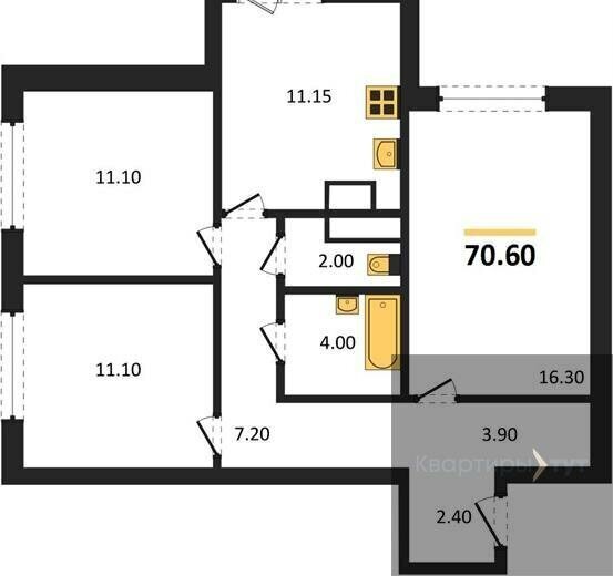 квартира г Воронеж р-н Коминтерновский пр-кт Московский 179/14 ЖК «Задонье» фото 1
