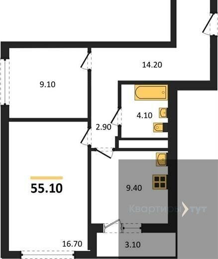 квартира г Воронеж р-н Коминтерновский пр-кт Московский 179/14 ЖК «Задонье» фото 1