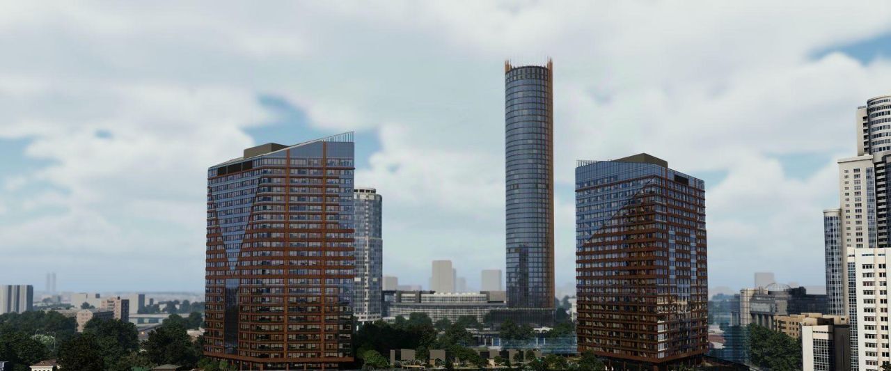 квартира г Екатеринбург р-н Верх-Исетский ул Маршала Жукова 16 МФК Re:Volution Towers Площадь 1905 года фото 3