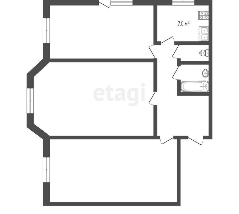 квартира г Абакан ул Щетинкина 26 фото 1