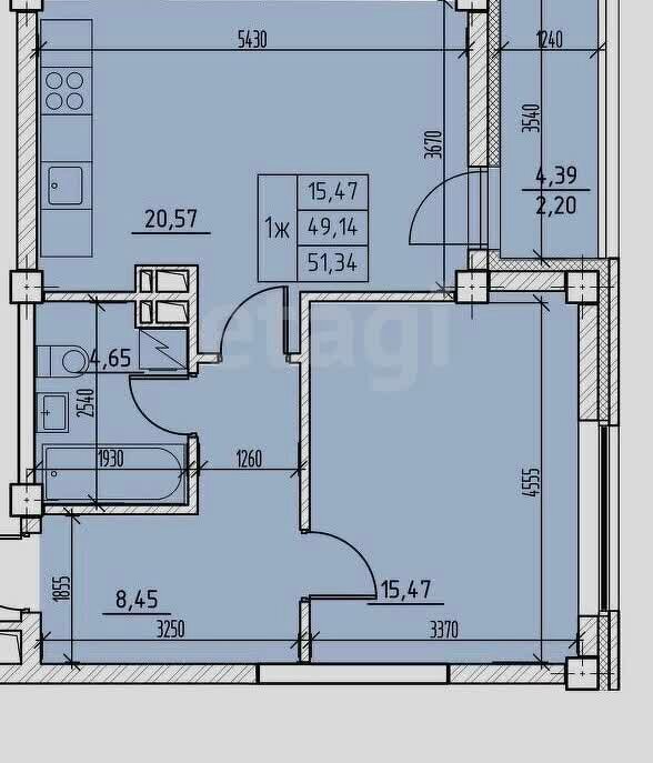 квартира г Абакан ул Комарова 7б ЖК «Комарово» фото 1