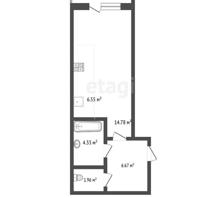 квартира г Абакан ул Кирова 212а ЖК «212 на Кирова» фото 1