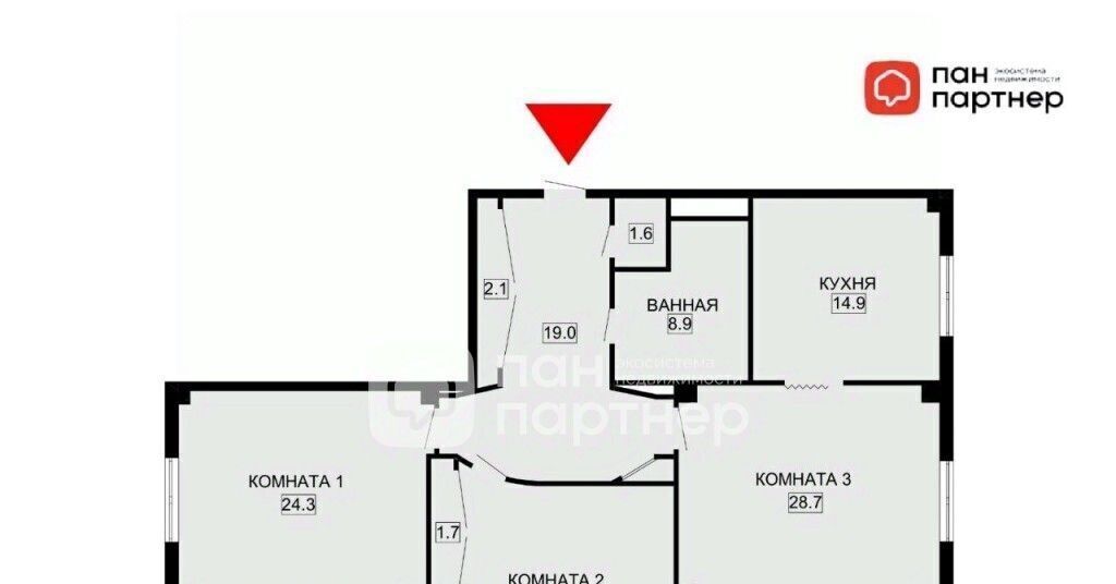квартира г Санкт-Петербург пр-кт Приморский 137к/1 Беговая фото 2