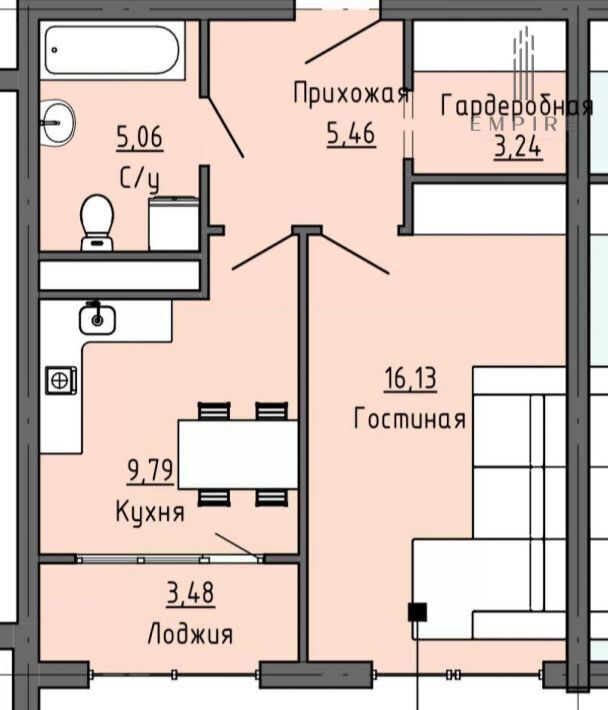 квартира г Грозный р-н Ленинский пр-кт им В.В.Путина 1/82 фото 9