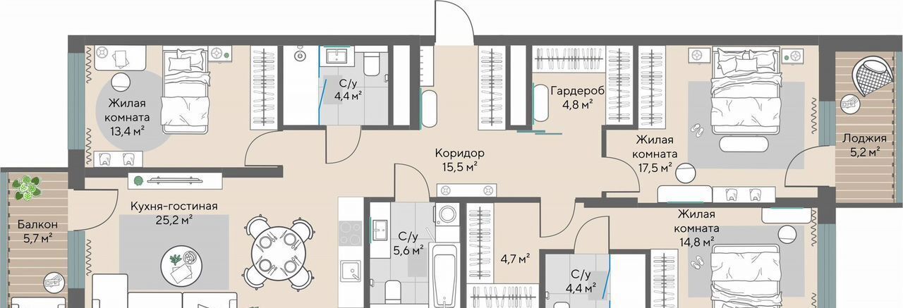 квартира г Екатеринбург р-н Верх-Исетский ул Мельникова 2 Площадь 1905 года, секц. 1. 4-1.6 фото 2