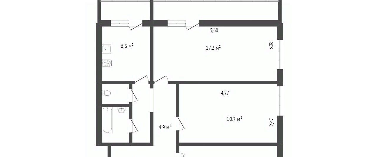 квартира г Ярославль р-н Дзержинский ул Громова 22 фото 2