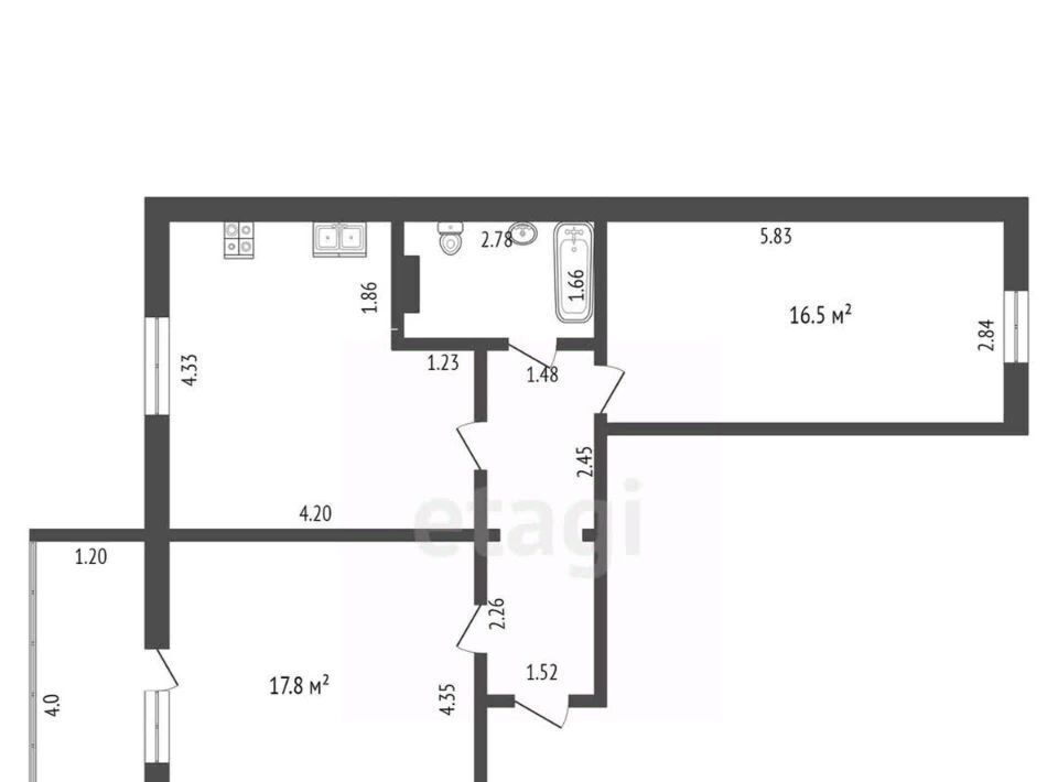 квартира г Нягань р-н мкр 10 фото 2