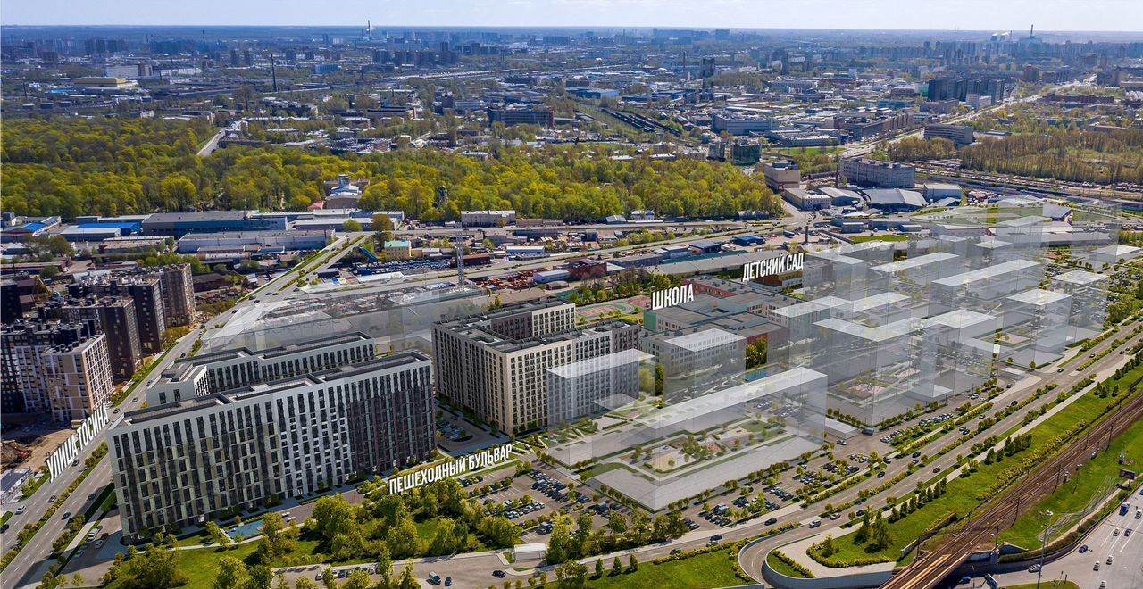квартира г Санкт-Петербург метро Волковская пр-кт Лиговский 1 ЖК Аэронавт округ Волковское фото 3