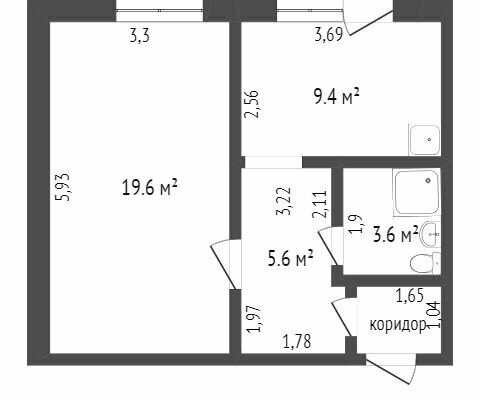 квартира г Калининград р-н Ленинградский ул Орудийная 32вк/2 фото 1