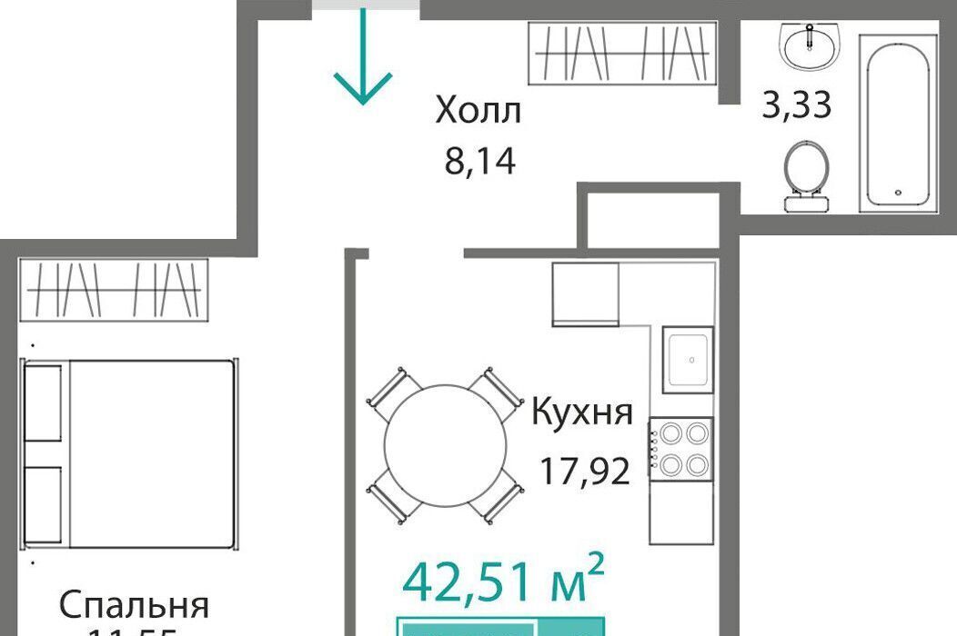 квартира г Симферополь р-н Киевский Крымская Роза фото 1