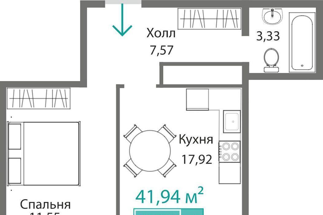 квартира г Симферополь р-н Киевский Крымская Роза фото 1