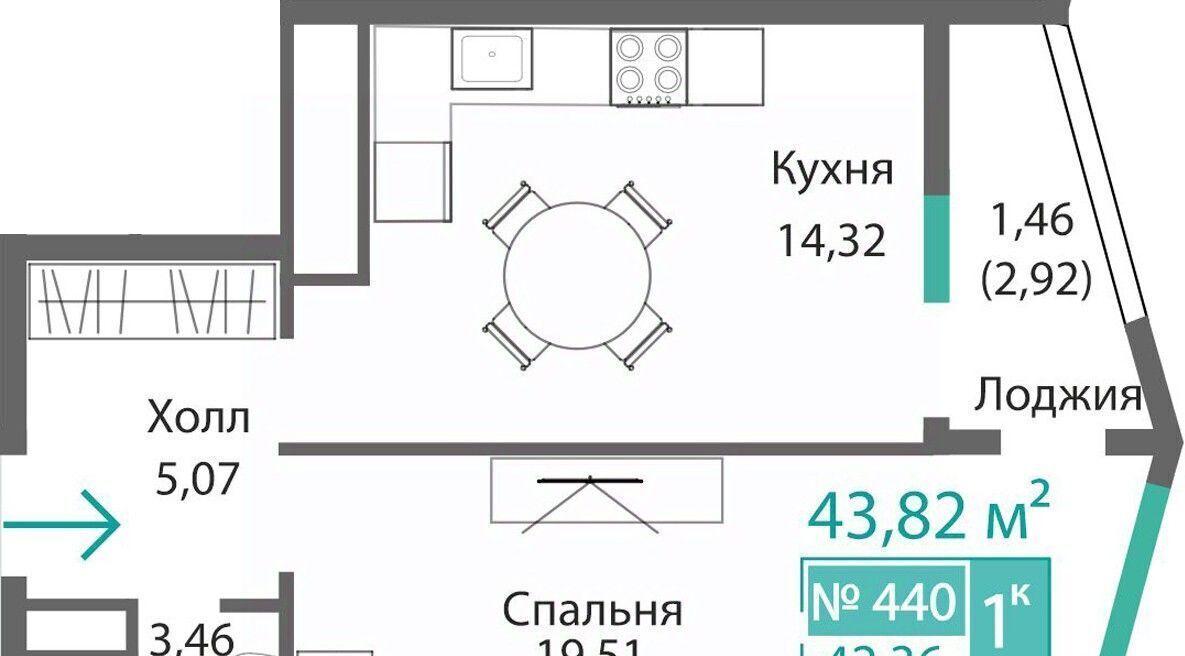 квартира г Симферополь р-н Киевский Крымская Роза фото 1
