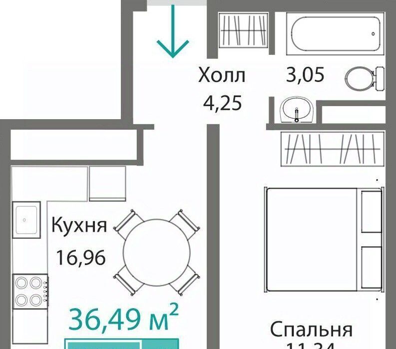квартира г Симферополь р-н Киевский Крымская Роза фото 1