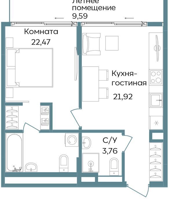 квартира г Саки TEMPO курортный кластер Темпо фото 1