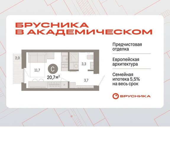 Чкаловская ЖК Брусника в Академическом фото