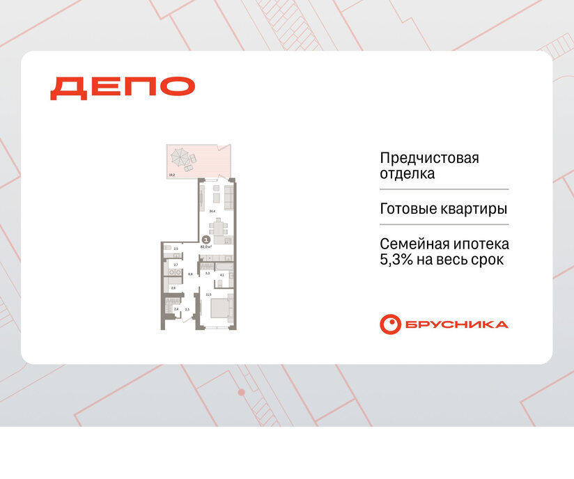 квартира г Екатеринбург р-н Железнодорожный Старая Сортировка Уралмаш ЖК Квартал Депо жилой район Сортировочный фото 1