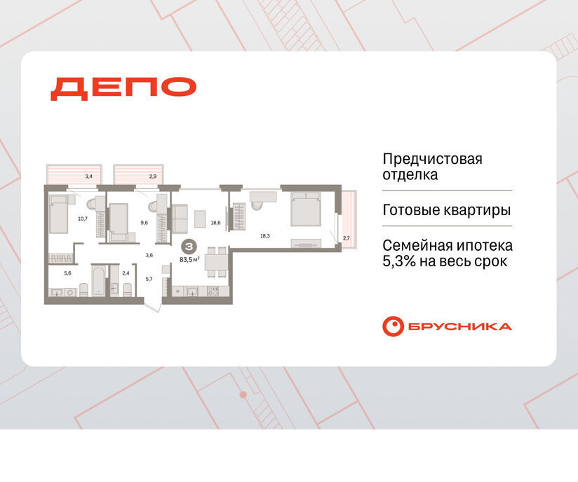 квартира г Екатеринбург р-н Железнодорожный Старая Сортировка Уралмаш ЖК Квартал Депо жилой район Сортировочный фото 1