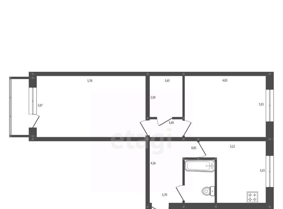 квартира г Белогорск ул Скорикова 19 фото 2