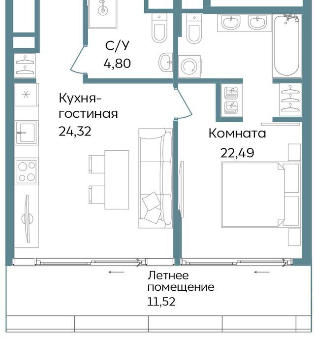 квартира г Саки TEMPO курортный кластер Темпо фото 1