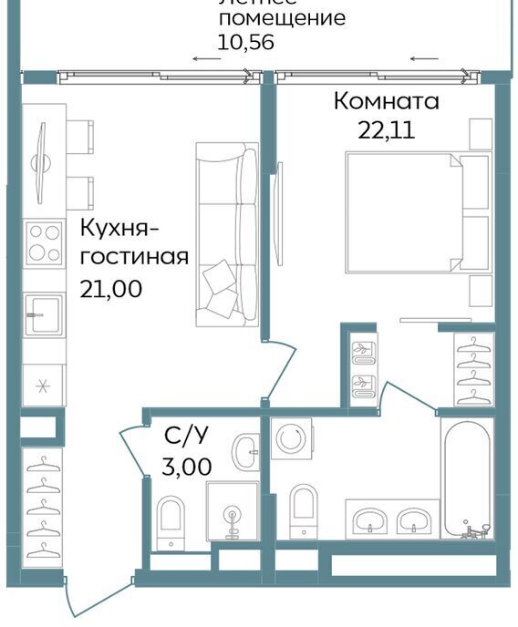 квартира г Саки TEMPO курортный кластер Темпо фото 1