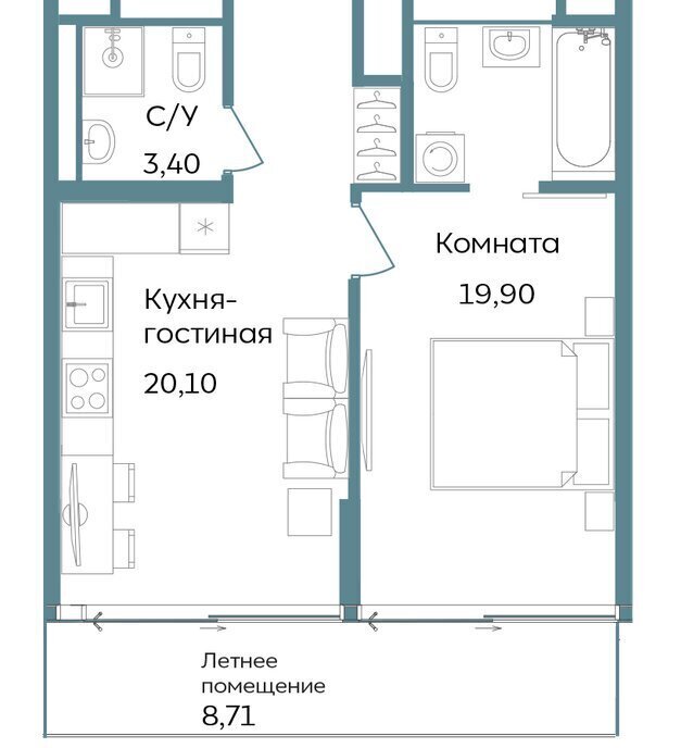 квартира г Саки TEMPO курортный кластер Темпо фото 1