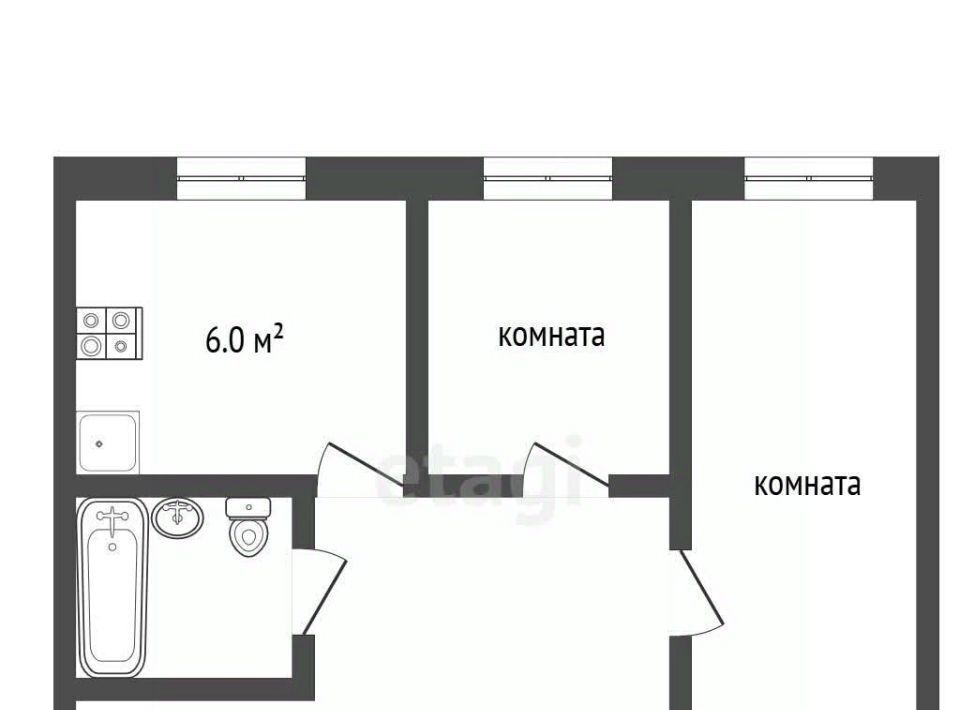 квартира г Каменск-Уральский Красногорский ул Центральная 52 пос. Имени Чкалова фото 9