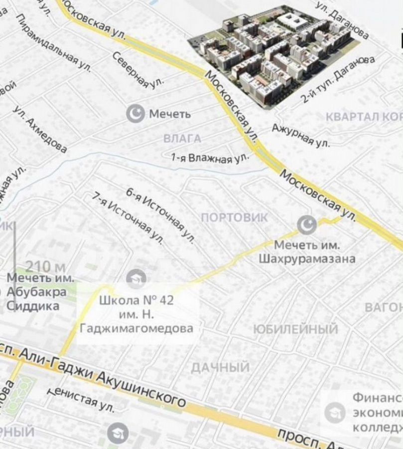 квартира г Махачкала р-н Кировский ул Даганова 141 фото 2