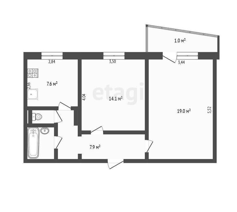 квартира г Омск р-н Центральный ул Н.М.Ядринцева 24 фото 1