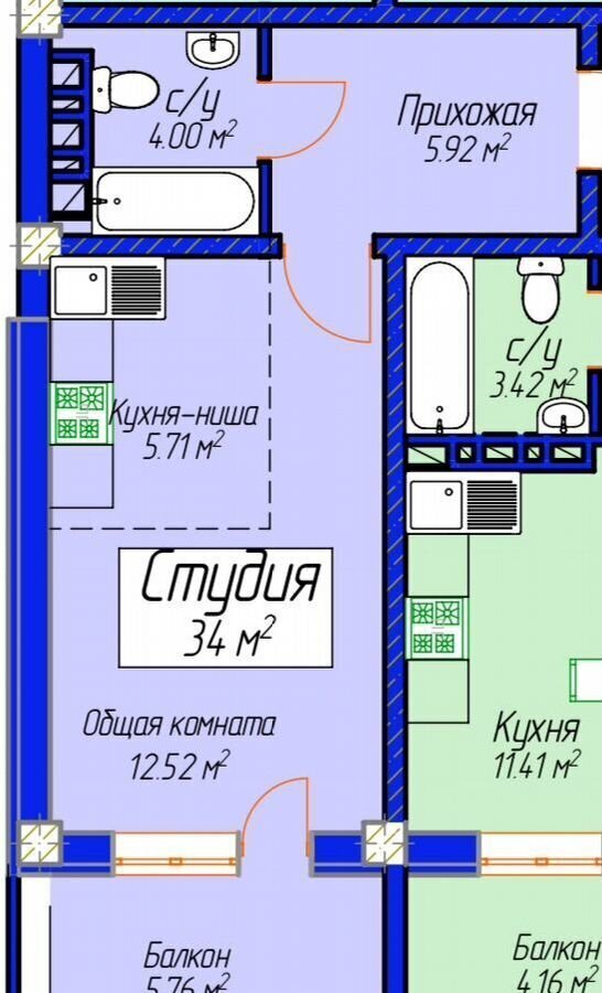 квартира г Махачкала р-н Ленинский Хушетское ш., 11 фото 7