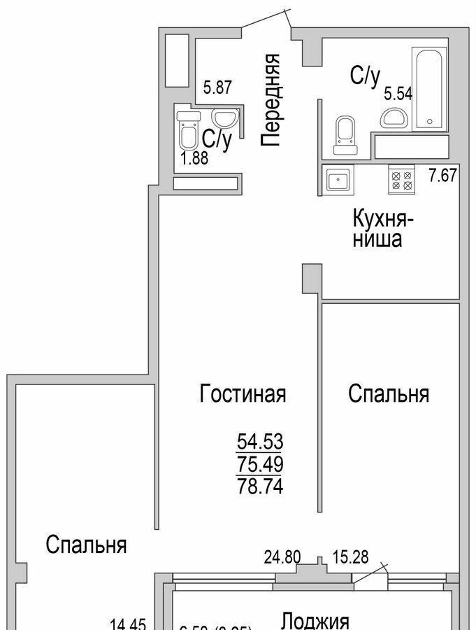 квартира г Набережные Челны р-н Комсомольский тракт Сармановский 6 фото 1