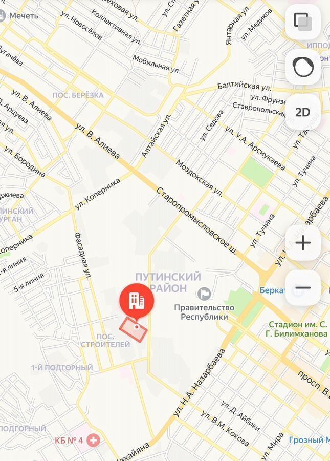 квартира г Грозный ул. Нурсултана Абишевича Назарбаева, 5 фото 10