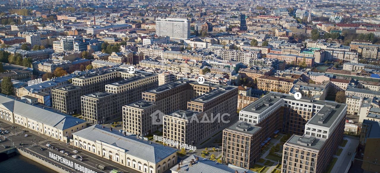 квартира г Санкт-Петербург метро Балтийская наб Обводного канала 169 ЖК Лермонтовский 54 округ Измайловское фото 14