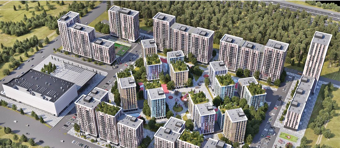квартира г Ижевск р-н Индустриальный 10-й микрорайон Культбаза микрорайон «Калинка Парк» жилрайон фото 9