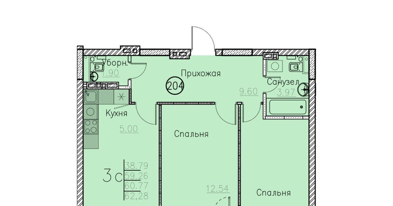 квартира г Энгельс ул Республики 45б ЖК Республика городское поселение Энгельс фото 1