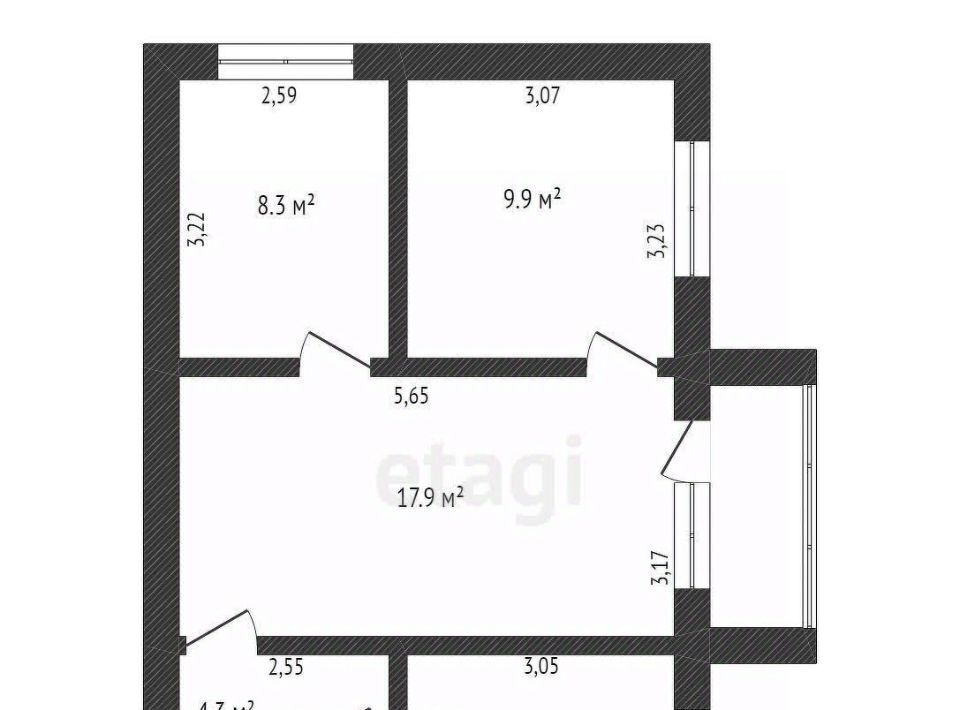 квартира г Благовещенск ул Комсомольская 54/2 фото 2