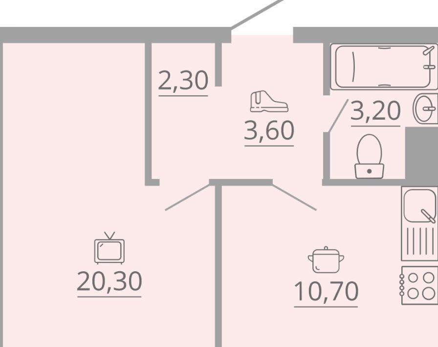 квартира г Тамбов р-н Октябрьский ул Магистральная 39к/5 фото 7