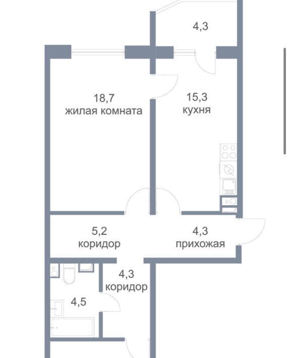 квартира г Нефтеюганск мкр 17-й 11/2 фото 8