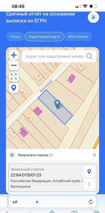 земля г Белокуриха ул Брусничная фото 1