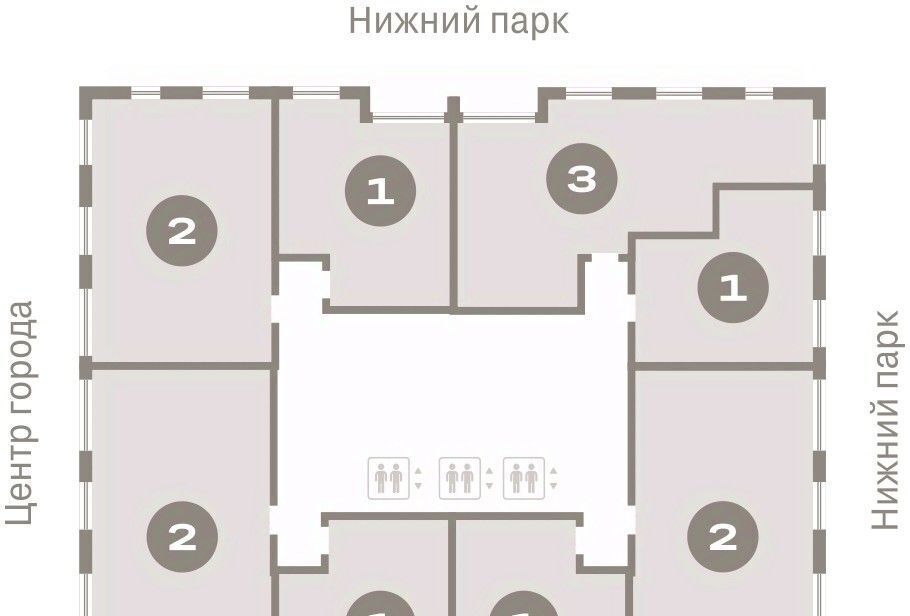 квартира г Липецк р-н Правобережный пл Петра Великого 1 фото 2
