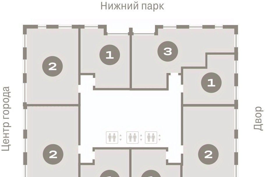 квартира г Липецк р-н Правобережный пл Петра Великого 1 фото 2