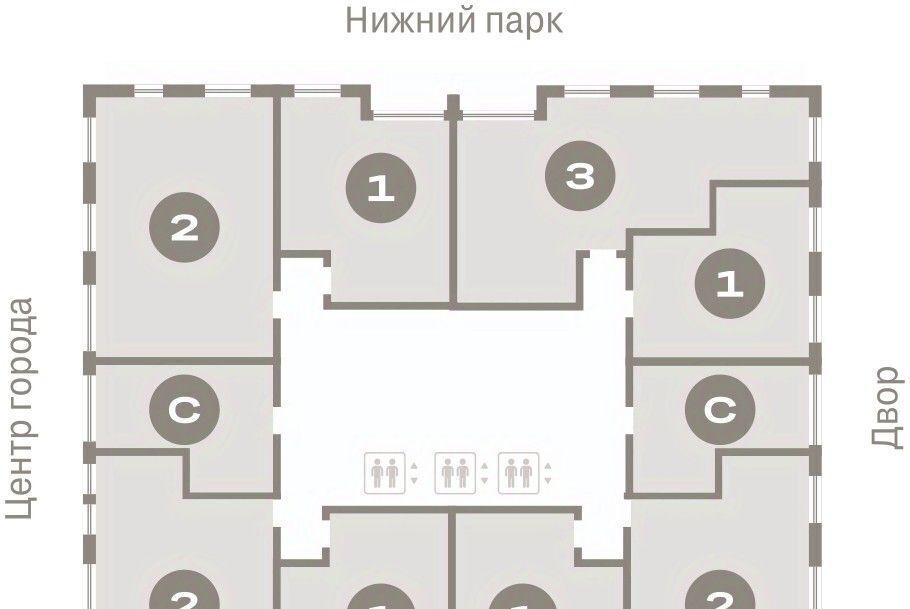 квартира г Липецк р-н Правобережный пл Петра Великого 1 фото 2