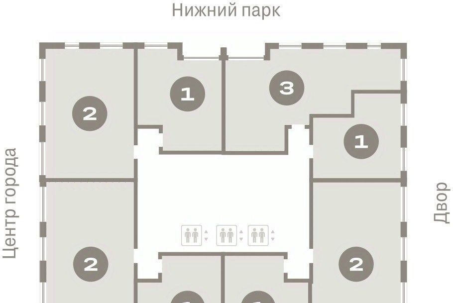 квартира г Липецк р-н Правобережный пл Петра Великого 1 фото 2