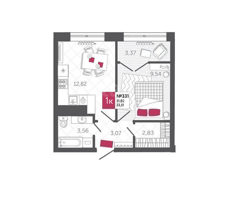 квартира г Тула ш Калужское 20к/2 фото 1